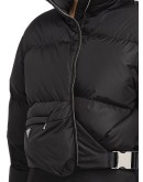 asymmetric front padded jacket