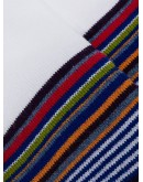 striped logo-print socks