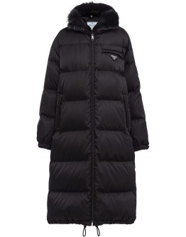 recycled nylon parka coat
