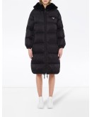 recycled nylon parka coat