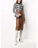 faux leather pencil skirt