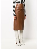 faux leather pencil skirt