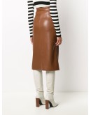 faux leather pencil skirt