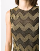 chevron-print long jumpsuit  