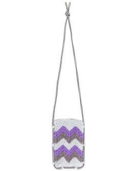 wave-pattern knitted phone case