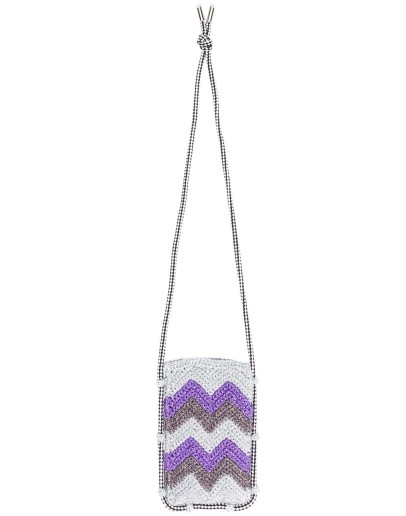 wave-pattern knitted phone case