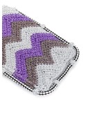 wave-pattern knitted phone case