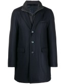 layered single-breasted coat
