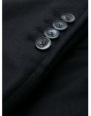 layered single-breasted coat