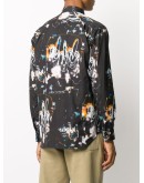abstract print long-sleeve shirt