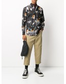 abstract print long-sleeve shirt