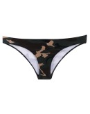 camouflage logo print thong