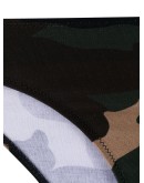 camouflage logo print thong