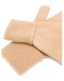 knitted ribbed cuff gloves