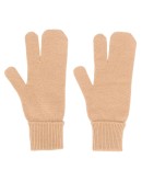 knitted ribbed cuff gloves