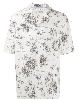 paperclip-print shirt