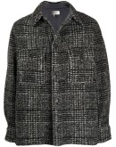 checkered pouch-pocket shirt jacket