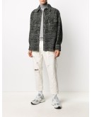 checkered pouch-pocket shirt jacket