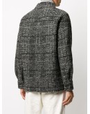 checkered pouch-pocket shirt jacket
