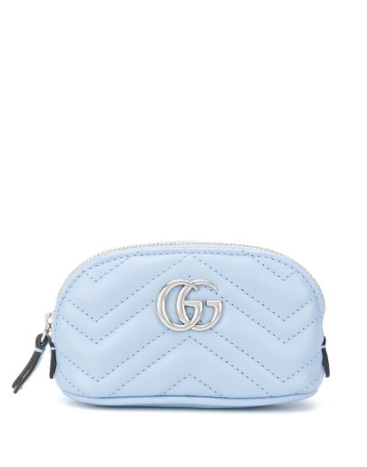 Marmont leather logo plaque purse