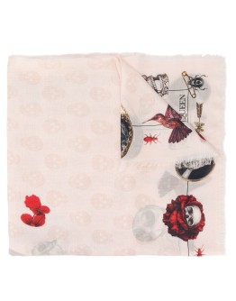 skull print scarf