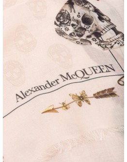 skull print scarf