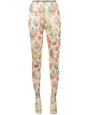 floral print tights