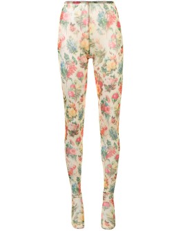 floral print tights