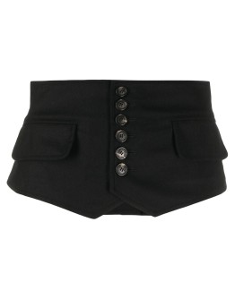 buttoned waist belt
