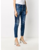 distressed skinny jeans