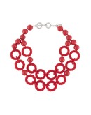 beaded hoop necklace