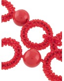 beaded hoop necklace
