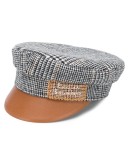 houndstooth sailor cap