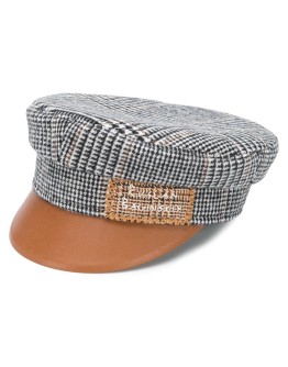 houndstooth sailor cap