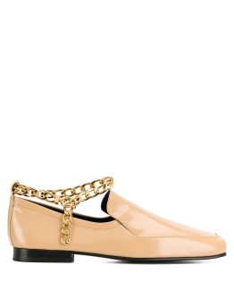 chain-trim loafers