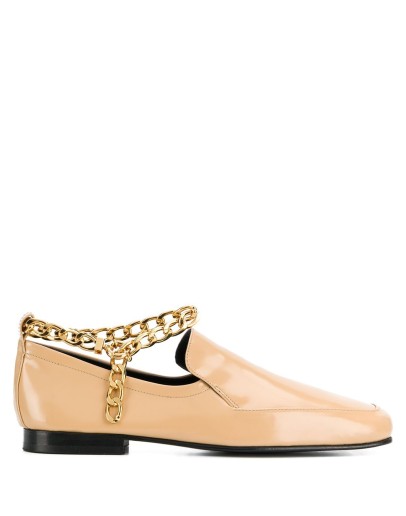 chain-trim loafers