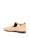 chain-trim loafers