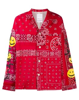 paisley-print long-sleeved shirt 