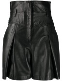 high-waist matte shorts