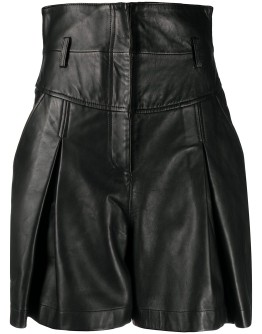 high-waist matte shorts