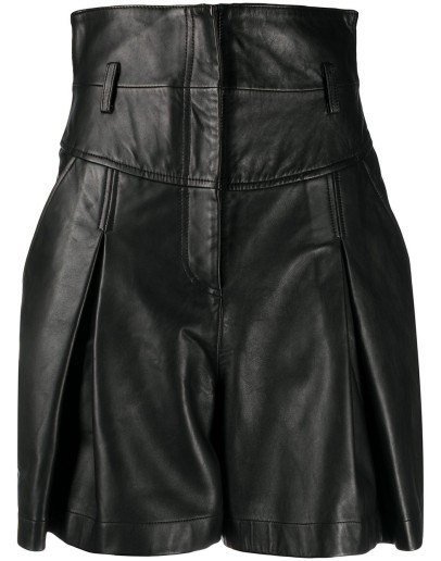 high-waist matte shorts