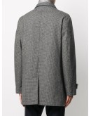 padded checked coat