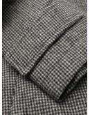 padded checked coat