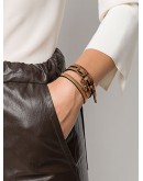 wrap-around leather bracelet
