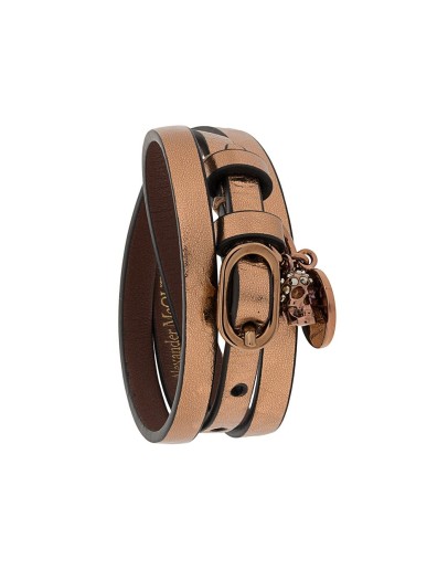 wrap-around leather bracelet