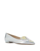 Faw metallic ballerinas