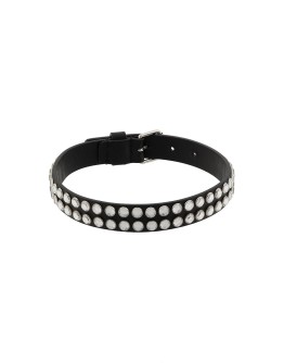 crystal stud embellished choker