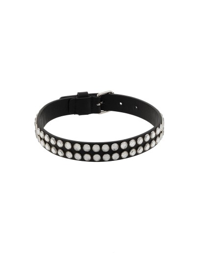 crystal stud embellished choker