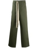 straight-leg cotton trousers