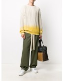 straight-leg cotton trousers